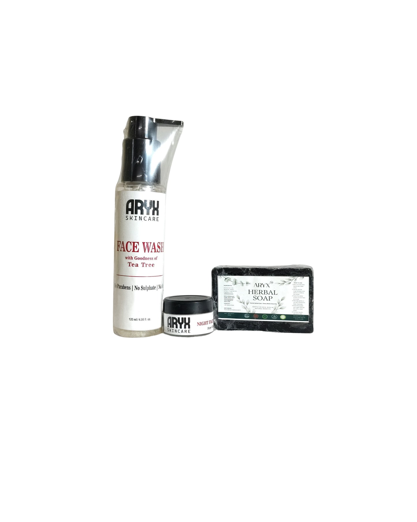 ARYX Skin Whitening Combo Gold – Specially for All Skin Types | Herbal Face Wash, Skin Whitening Magical Night Cream & Herbal Soap