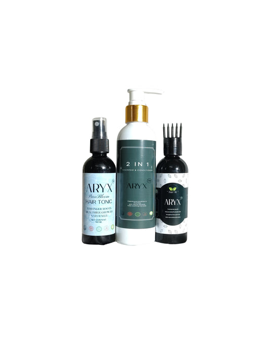 ALL IN ONE HAIR CARE COMBO (SHAMPOO WITH CONDITIONER 200ML + HAIROIL 100ML + HAIR TONIC 100ML)