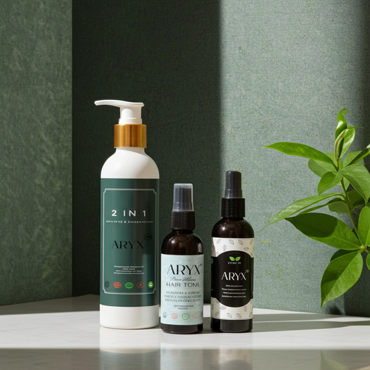 ARYX All In One Hair Combo – Complete Solution for Hair | Herbal Hair Oil, 2-in-1 Shampoo with Conditioner & Hair Tonic