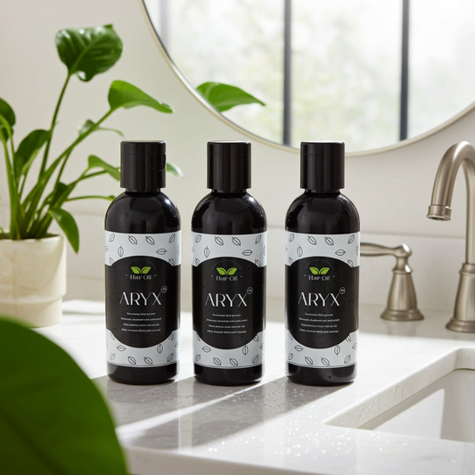 ARYX Herbal Hair Oil | Hair Fall Control & Hair Regrowth Support Formula (100ML * 3 PCS)