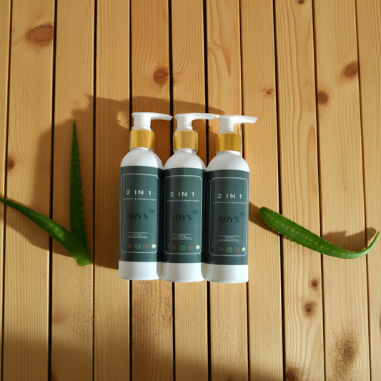 ARYX Aloe Vera Neem 2 in 1 Shampoo with Conditioner | Anti-Dandruff Care (200ML * 3 PCS)