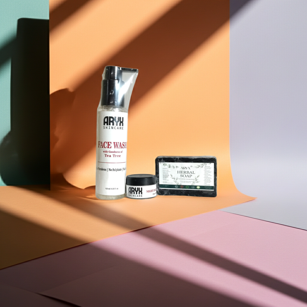 ARYX Skin Whitening Combo Gold – Specially for All Skin Types | Herbal Face Wash, Skin Whitening Magical Night Cream & Herbal Soap