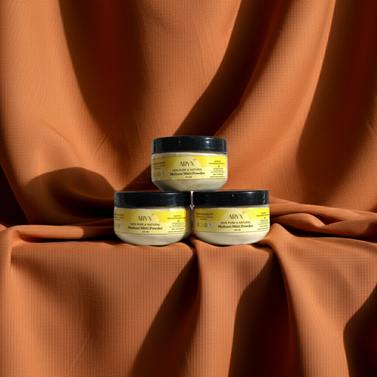 ARYX Multani Mitti Powder | Natural Oil Control & Deep Cleansing Face Pack (100 GM * 3 PCS)