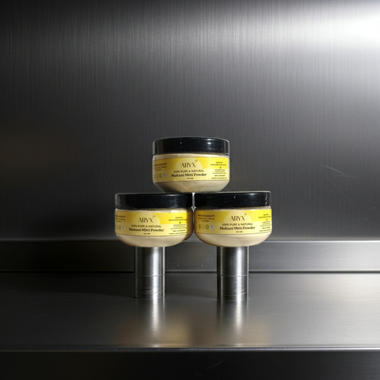 ARYX Multani Mitti Powder | Natural Oil Control & Deep Cleansing Face Pack (100 GM * 3 PCS)